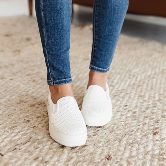 RELISTED UNDER FLATS & LOAFERS Perforated Slip-On Sneakers - Picture 4 of 12